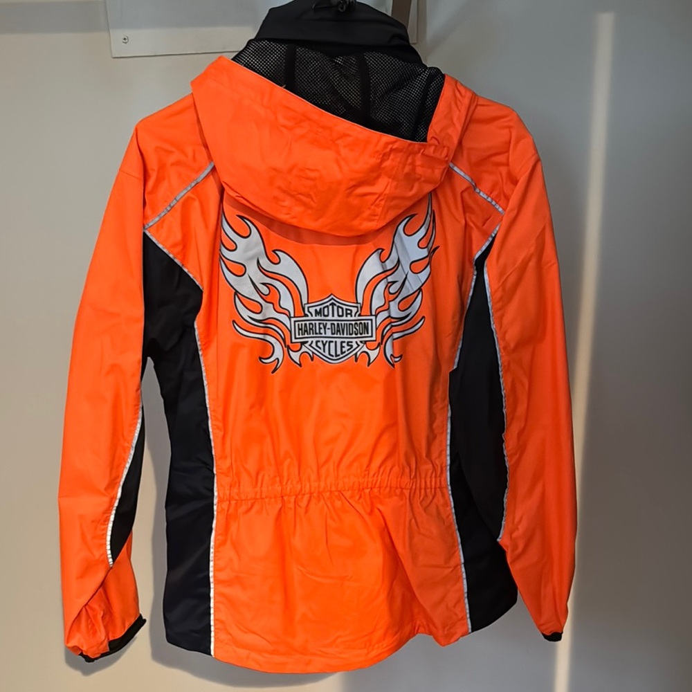 Harley-Davidson Orange and Silver Women's Jacket